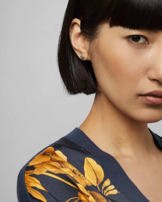 Ted Baker mujer 2ZFP1013 joyas pendientes de corazón harly color plata