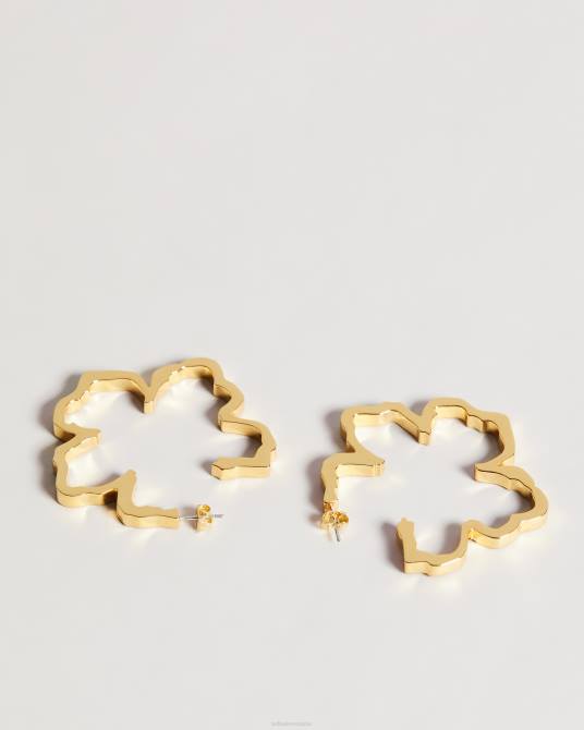 Ted Baker mujer 2ZFP1031 joyas pendiente de aro geanni magnolia lillifora color dorado