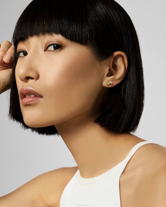 Ted Baker mujer 2ZFP1035 joyas pendientes de abeja beelii color dorado