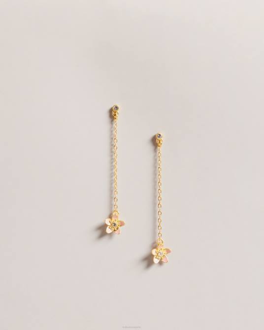 Ted Baker mujer 2ZFP1041 joyas aretes colgantes con forma de flor de bayylor pl-rosa
