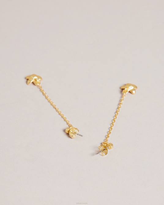 Ted Baker mujer 2ZFP1041 joyas aretes colgantes con forma de flor de bayylor pl-rosa