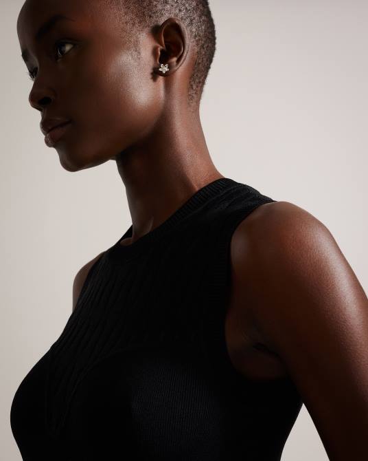 Ted Baker mujer 2ZFP1076 joyas aretes con forma de flor de beaauu color plata