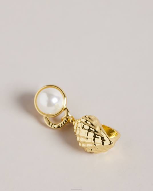 Ted Baker mujer 2ZFP1126 joyas pendientes colgantes de concha en espiral solele color dorado