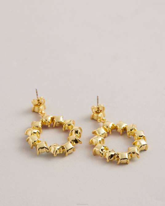 Ted Baker mujer 2ZFP1150 joyas aretes colgantes tipo argolla con cristales crissty multicolor