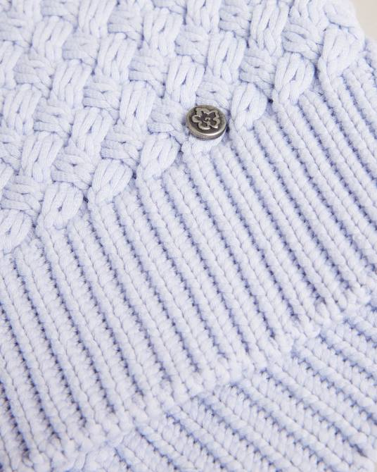 Ted Baker mujer 2ZFP142 ropa camiseta sin mangas con punto de cesta de stena bebe azul