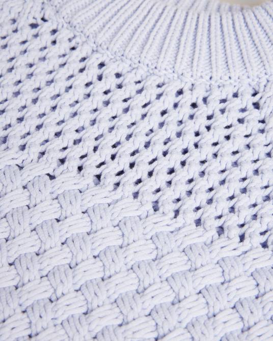 Ted Baker mujer 2ZFP142 ropa camiseta sin mangas con punto de cesta de stena bebe azul