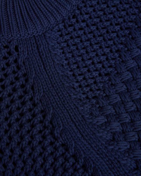 Ted Baker mujer 2ZFP276 ropa camiseta sin mangas con punto de cesta de stena azul oscuro