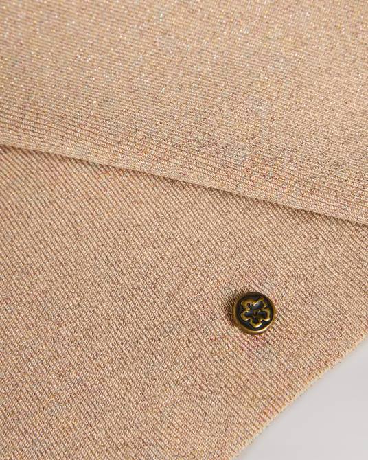 Ted Baker mujer 2ZFP110 ropa top de punto cruzado de corte slim eloisy Rosado oscuro