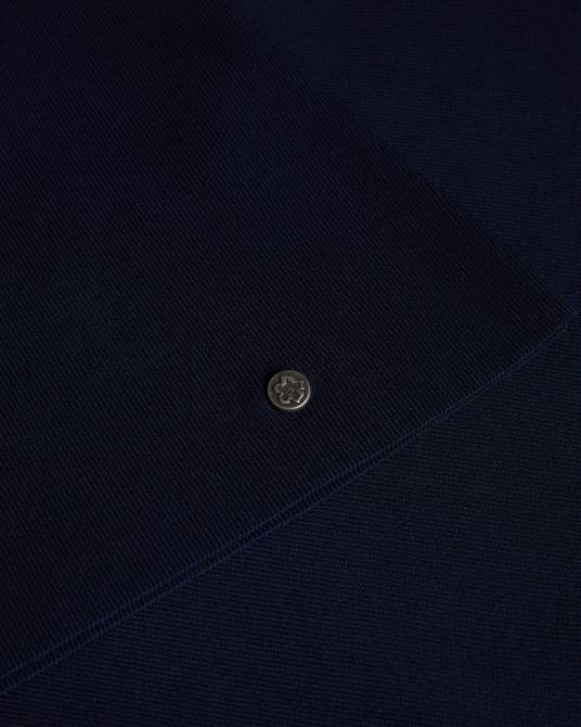 Ted Baker mujer 2ZFP404 ropa top de punto ajustado con cuello en V cileste azul oscuro