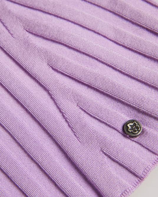 Ted Baker mujer 2ZFP46 ropa top de punto de canalé jolia lila