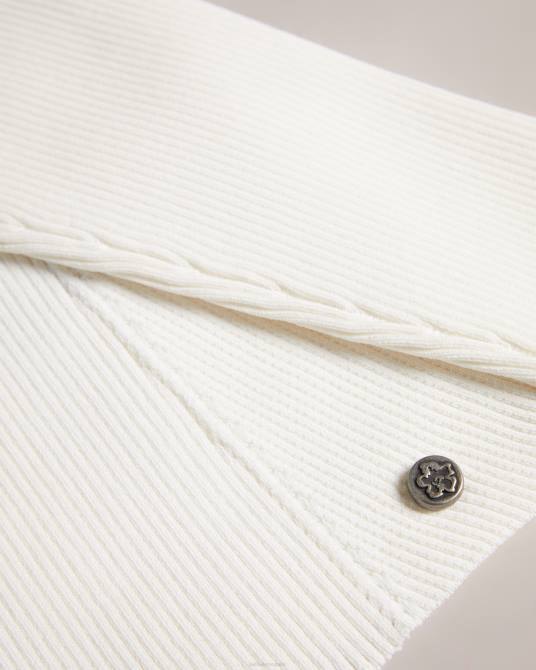 Ted Baker mujer 2ZFP99 ropa top helenh de punto con escote corazón blanco