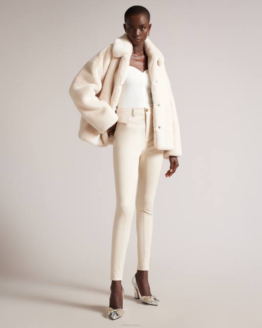 Ted Baker mujer 2ZFP99 ropa top helenh de punto con escote corazón blanco