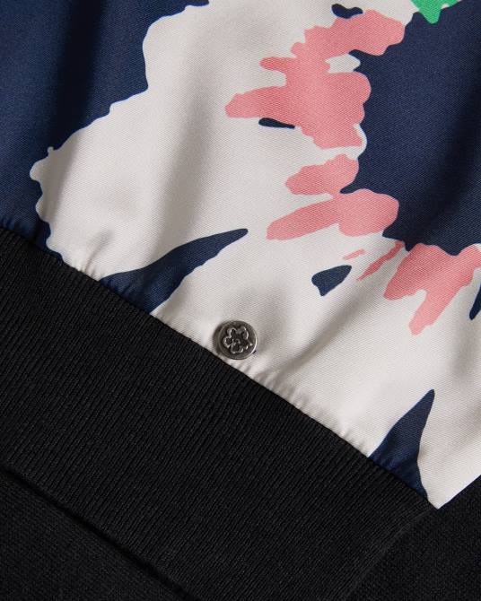 Ted Baker mujer 2ZFP267 ropa suéter marola de corte sencillo con estampado floral en la parte delantera azul marino oscuro