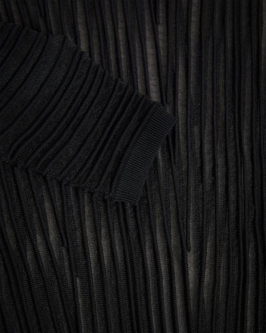 Ted Baker mujer 2ZFP357 ropa Jersey de punto transparente a rayas Nellay negro