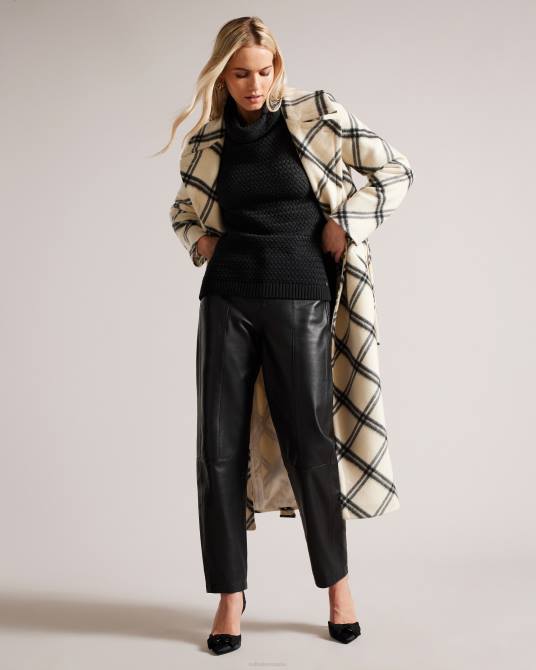 Ted Baker mujer 2ZFP403 ropa jersey tipo túnica con punto de cesta eyeris negro