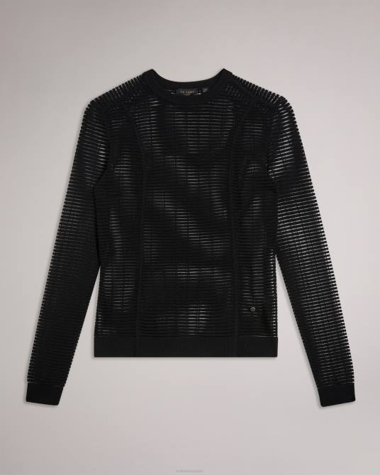 Ted Baker mujer 2ZFP437 ropa suéter texturizado de corte slim roshila negro