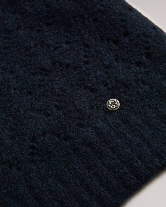 Ted Baker mujer 2ZFP444 ropa suéter jackeiy con cuello en v Armada