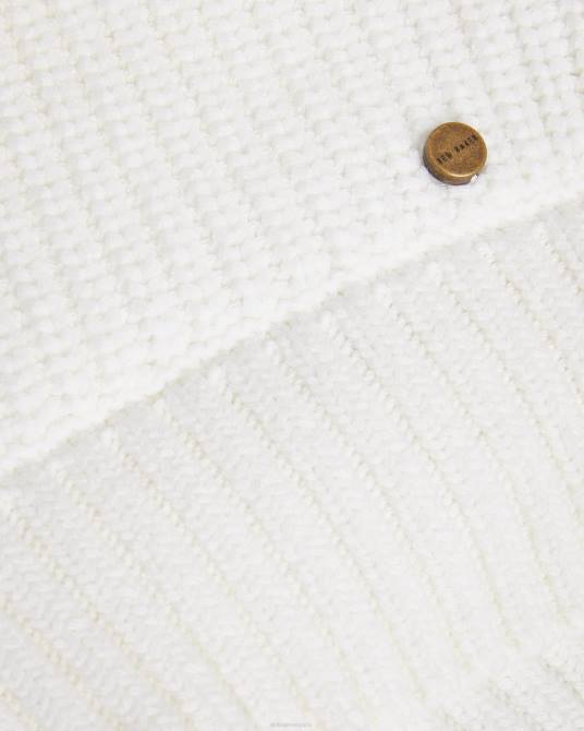 Ted Baker mujer 2ZFP469 ropa suéter de punto de ochos de manga corta leiygh blanco