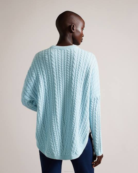 Ted Baker mujer 2ZFP83 ropa jersey kimila de punto circular azul claro