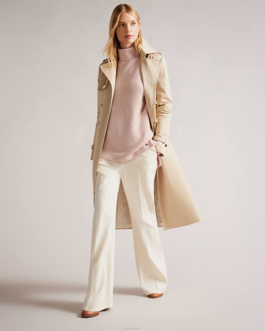 Ted Baker mujer 2ZFP461 ropa suéter oversize con cuello alzado de rruuby Rosado oscuro