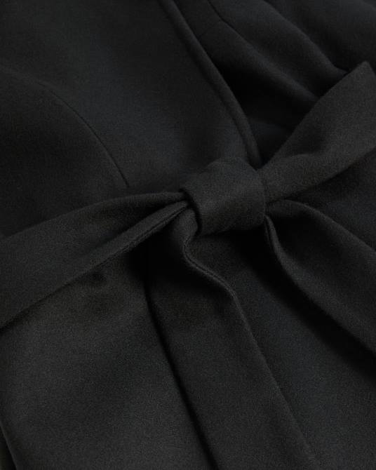 Ted Baker mujer 2ZFP143 ropa abrigo largo cruzado de lana rosell negro