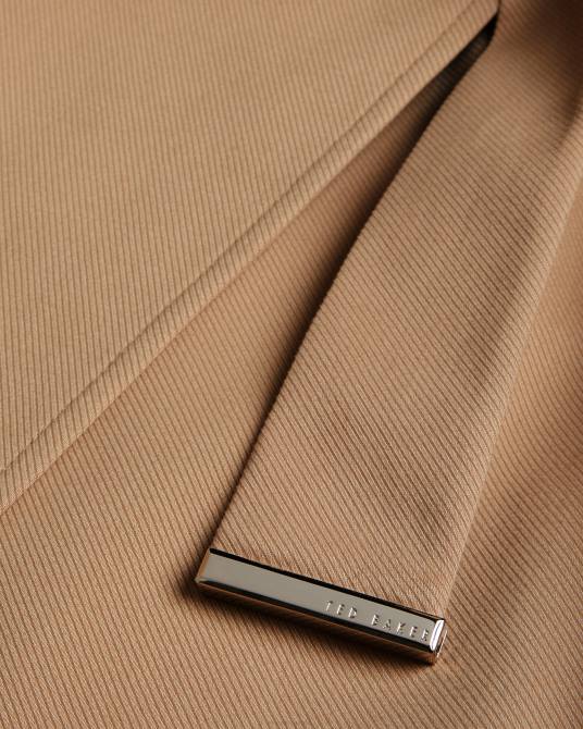 Ted Baker mujer 2ZFP170 ropa gabardina cruzada corta rosiaas marrón-bronceado