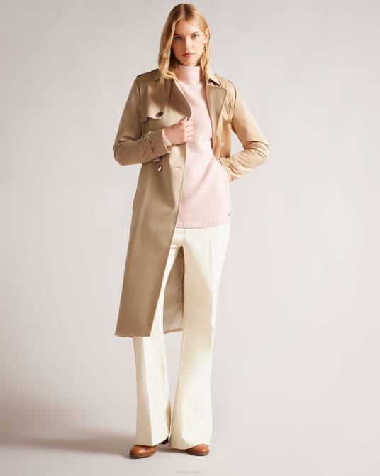 Ted Baker mujer 2ZFP178 ropa Gabardina ligera resistente a la lluvia Robbii natural