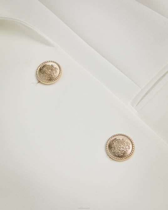 Ted Baker mujer 2ZFP334 ropa chaqueta cruzada sin mangas llaylaj blanco