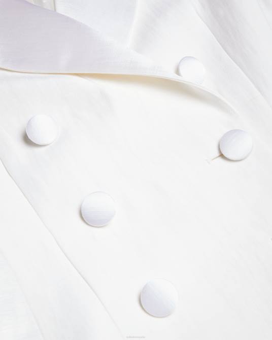 Ted Baker mujer 2ZFP421 ropa chaqueta de esmoquin en mezcla de lino astaa crema