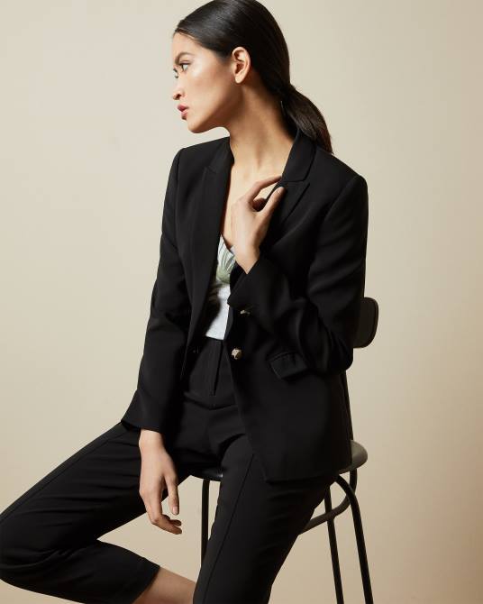 Ted Baker mujer 2ZFP441 ropa chaqueta blazer con botonadura sencilla raee negro