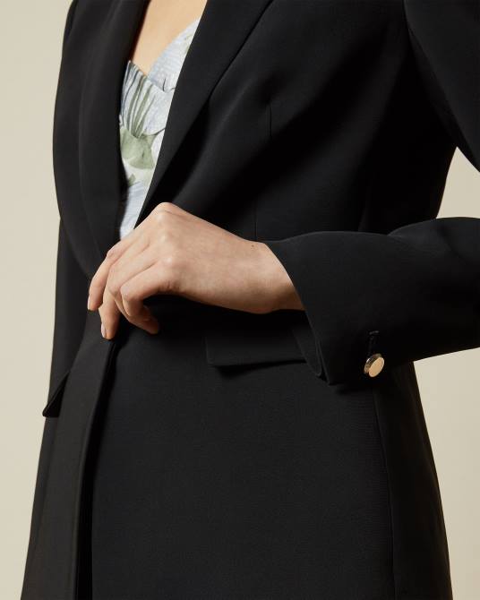 Ted Baker mujer 2ZFP441 ropa chaqueta blazer con botonadura sencilla raee negro