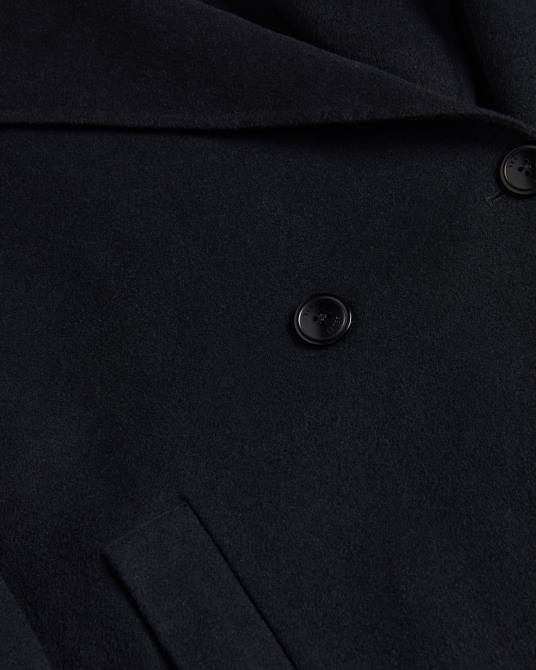 Ted Baker mujer 2ZFP456 ropa abrigo capullo caysa con cuello extragrande negro