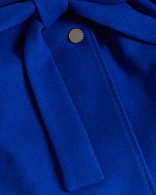 Ted Baker mujer 2ZFP524 ropa abrigo cruzado corto de lana rytaa azul