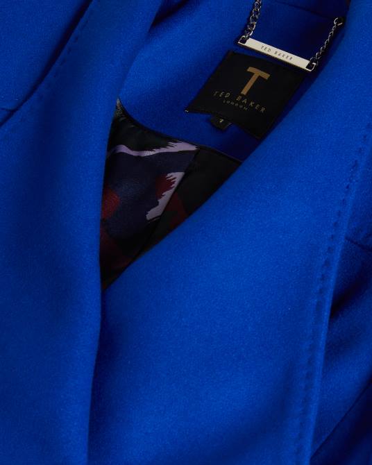 Ted Baker mujer 2ZFP524 ropa abrigo cruzado corto de lana rytaa azul