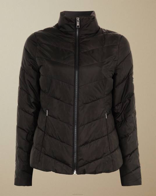 Ted Baker mujer 2ZFP577 ropa chaqueta acolchada plegable renika negro