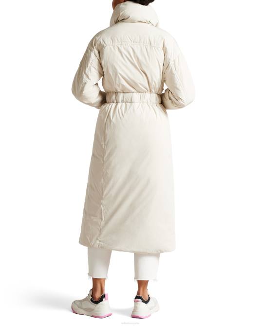 Ted Baker mujer 2ZFP656 ropa abrigo largo acolchado con cinturón aliccee blanco