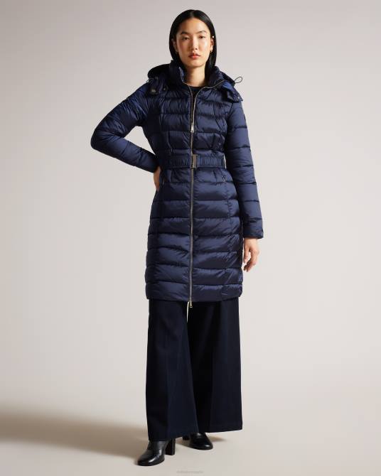 Ted Baker mujer 2ZFP78 ropa abrigo impermeable largo acolchado aliciee Armada