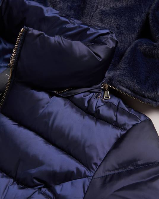 Ted Baker mujer 2ZFP78 ropa abrigo impermeable largo acolchado aliciee Armada