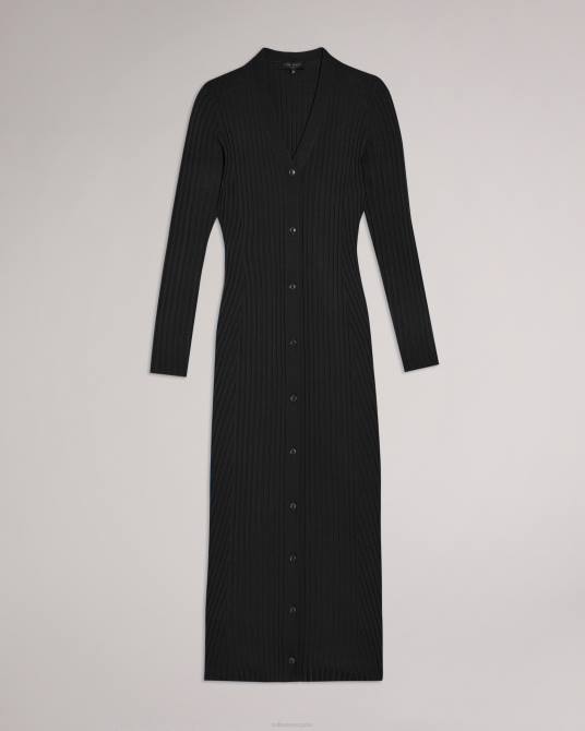 Ted Baker mujer 2ZFP602 ropa cárdigan largo nardaa negro
