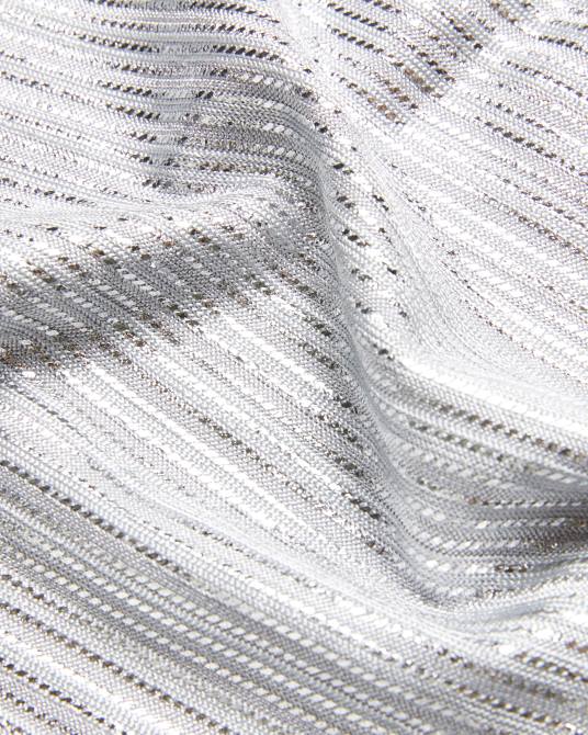 Ted Baker mujer 2ZFP556 ropa camiseta catrino metalizada ajustada plata