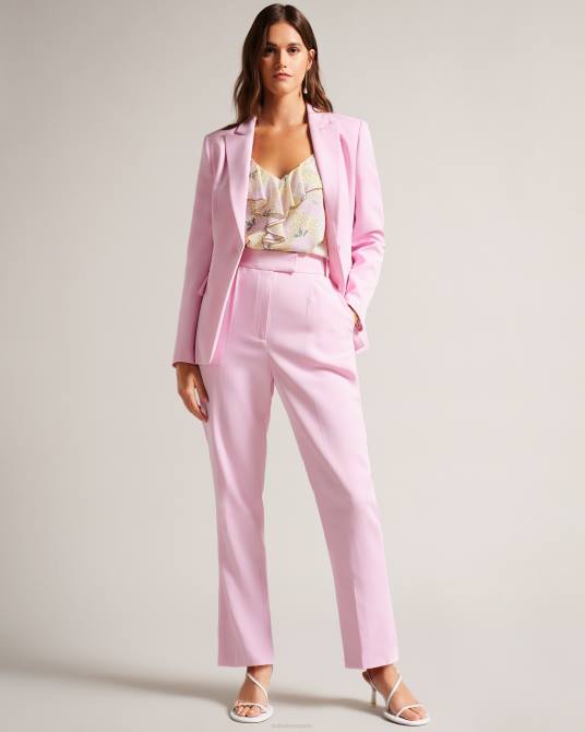 Ted Baker mujer 2ZFP243 ropa myyia blazer de corte slim con botonadura sencilla lila