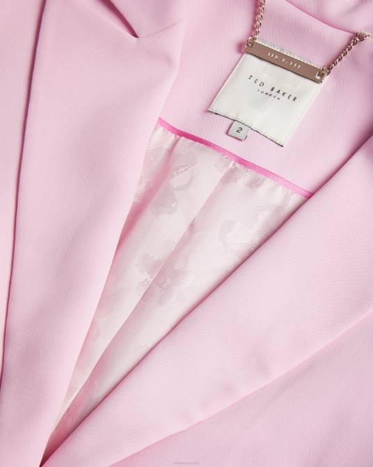Ted Baker mujer 2ZFP243 ropa myyia blazer de corte slim con botonadura sencilla lila