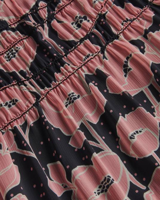 Ted Baker mujer 2ZFP247 ropa falda larga a capas de allesaa negro