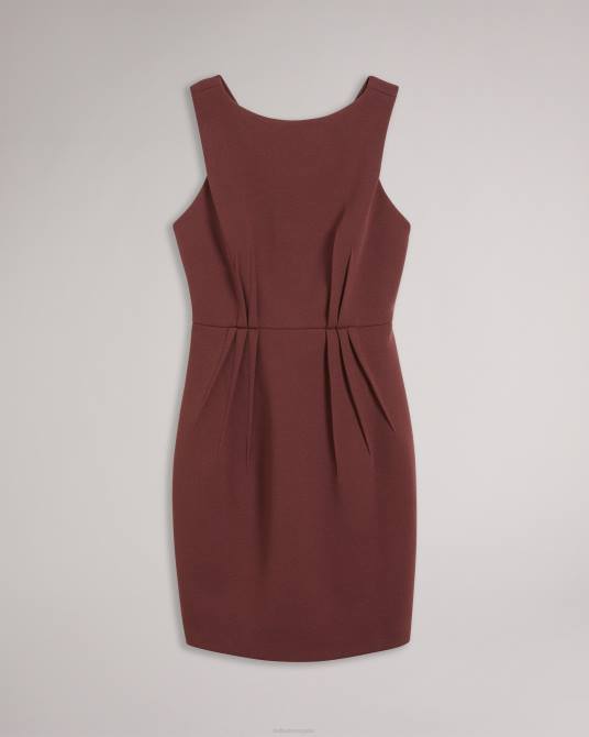 Ted Baker mujer 2ZFP453 ropa vestido con falda tulipán lophiaz marrón