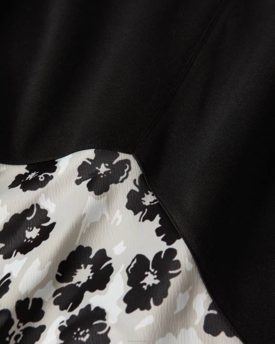 Ted Baker mujer 2ZFP513 ropa Top ponte de gwiana con vestido de falda midi negro