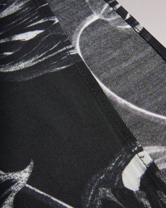 Ted Baker mujer 2ZFP63 ropa vestido con falda y corpiño de punto alettaa negro