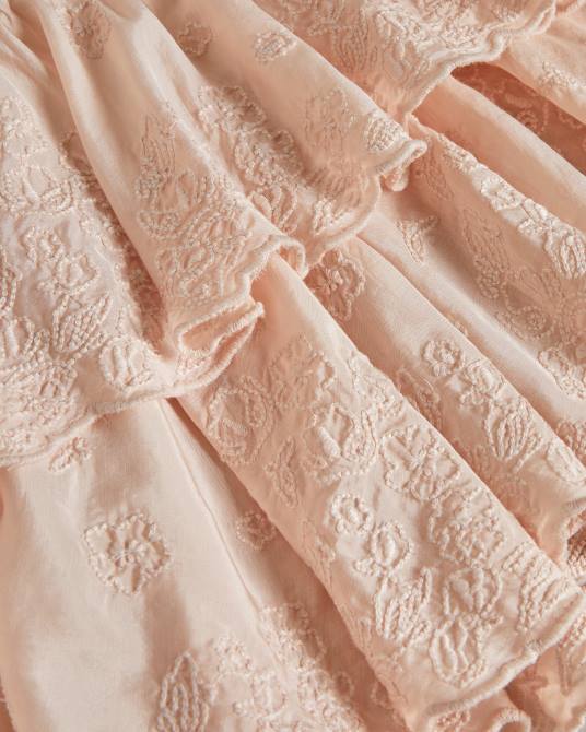 Ted Baker mujer 2ZFP661 ropa minifalda a capas Alegria Rosa claro