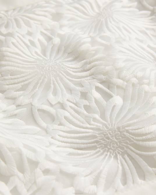 Ted Baker mujer 2ZFP219 ropa mono corto sin mangas con cinturón finliee blanco