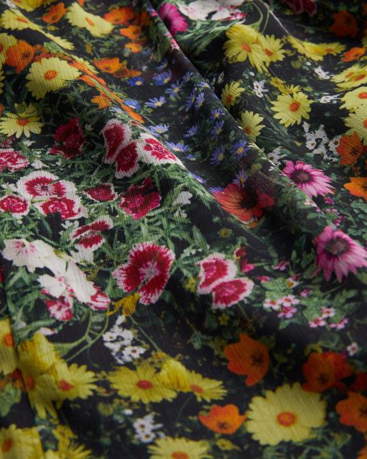 Ted Baker mujer 2ZFP227 ropa Priyahh mono corto con hombros descubiertos y volantes negro