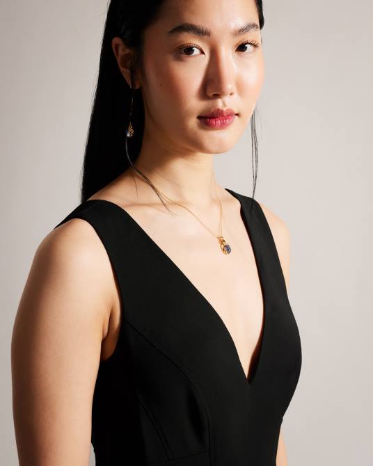 Ted Baker mujer 2ZFP236 ropa bettsee mono largo de sastre sin mangas negro